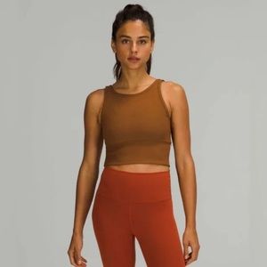 Lululemon Power Pivot Ribbed Tank - Copper Brown Size 6